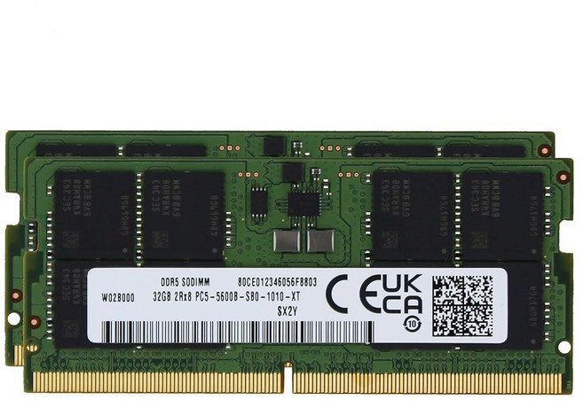 SK Hyn(하이닉스) 오리지널 8GB (1x8GB) DDR5 5600MHz PC5-44800 SODIMM 언버퍼드 Non-ECC 1Rx16 CL46 1.1v HMCG66AGB, 호환 메모리, 5600MHz 메모리