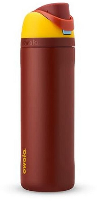 Owala Marvel FreeSip 스포츠 및 여행용 빨대 포함 단열 스테인리스 스틸 물병 BPA 프리 709.8ml(24온스) 캡틴 아메리카_161902, Marvel_161902, Iron Man