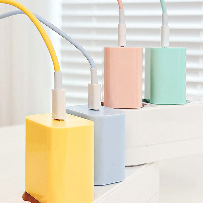 머레이 컬러 25W 고속 C타입 충전기 케이블 세트, 1개