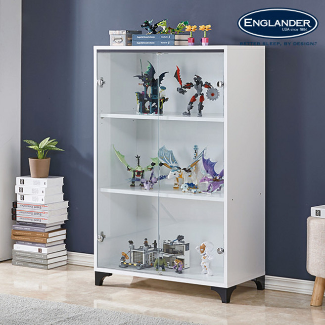 잉글랜더 드림 800 3단 강화유리 장식장, 오크