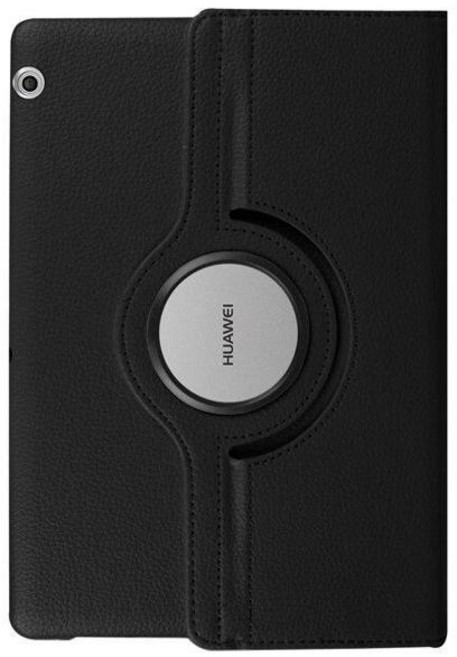 미디어패드 T5 10 T3 9.6 M5 라이트 10.1 8.0 360 회전 케이스 스탠드 커버 메이트패드 프로 10.8 10.4 T8 케이스, [10] 검정, 1개