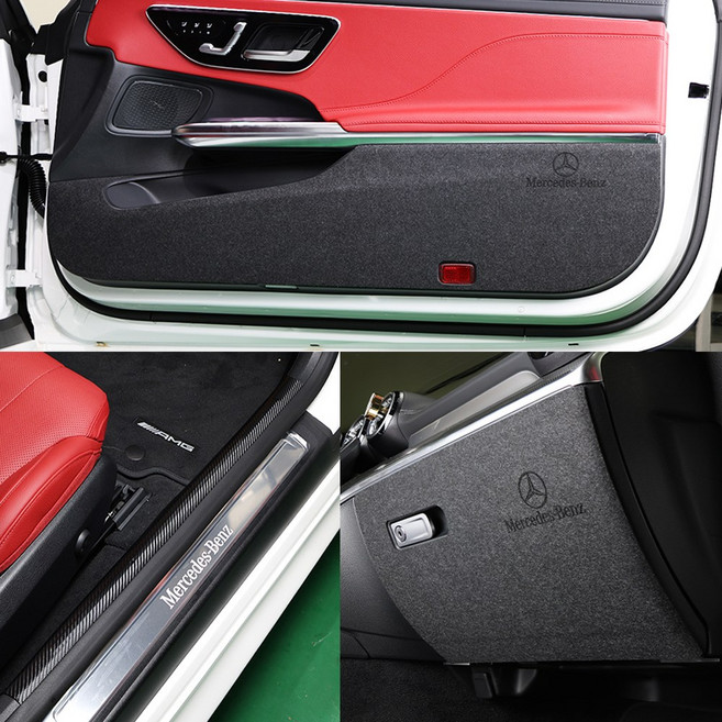 콘보이 벤츠 CLE 카브리올레/CLE 쿠페 펠트 카본 튜닝도어커버 실내 스크래치 방지커버 CLE 200 CLE200쿠페, 벤츠 CLE 카브리올레 24년~, 펠트글로브박스커버