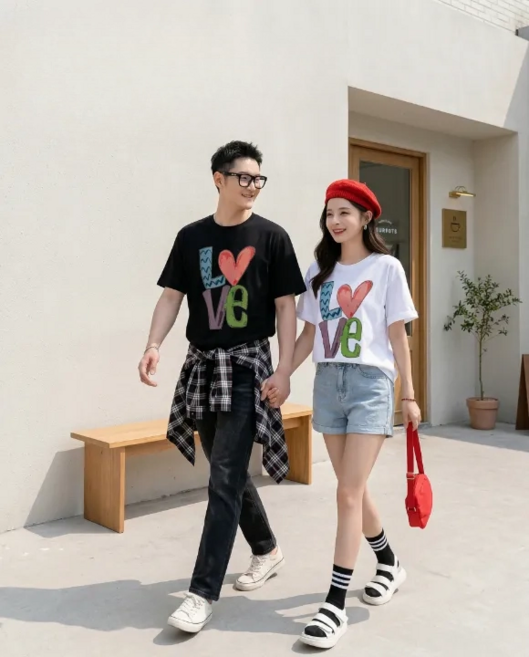 디한스 패밀리 커플티 온가족 단체티