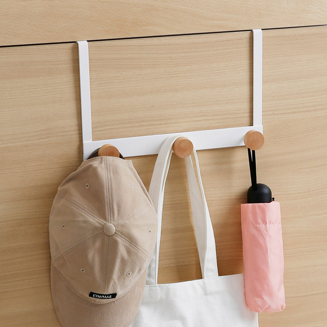 너도밤나무 심플 3구 도어훅, 단품, 1개