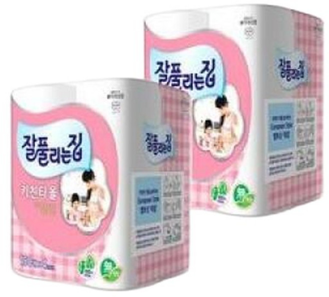 잘풀리는집 천연펄프 키친타올 150매 8개 150매 ×