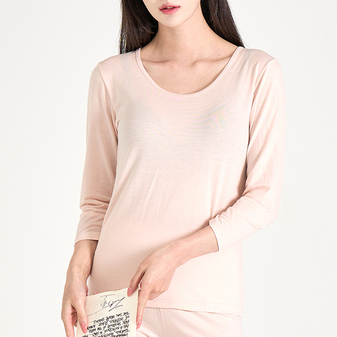 고쟁이 여성용 국내생산 여자내의 텐셀 내의 발열내의 심플내의 상의