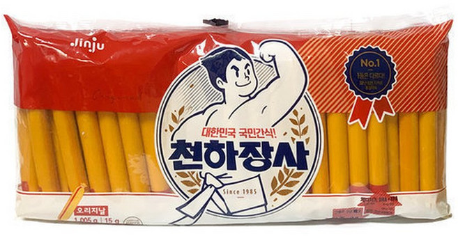 진주햄 천하장사 소시지 오리지널 소세지 간식 1005g, 1개, 1.005kg