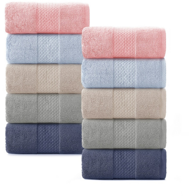 록신 명품 호텔수건 코마사 부드러운 고퀄리티 수건 540GSM 40수 10종세트 호텔 수건 40수, 10개, 혼합