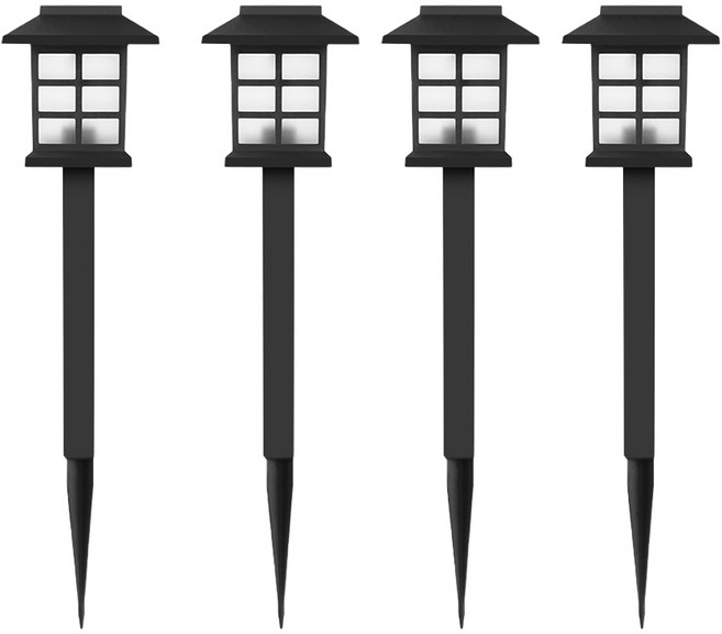 1+1+1+1 헬스와미 태양광 정원등 태양열 led 조명 전등 전구, 4개세트