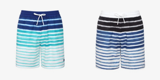 휠라 FILA 남성 스트레치 스트라이프 반바지 FS2TRG2403M