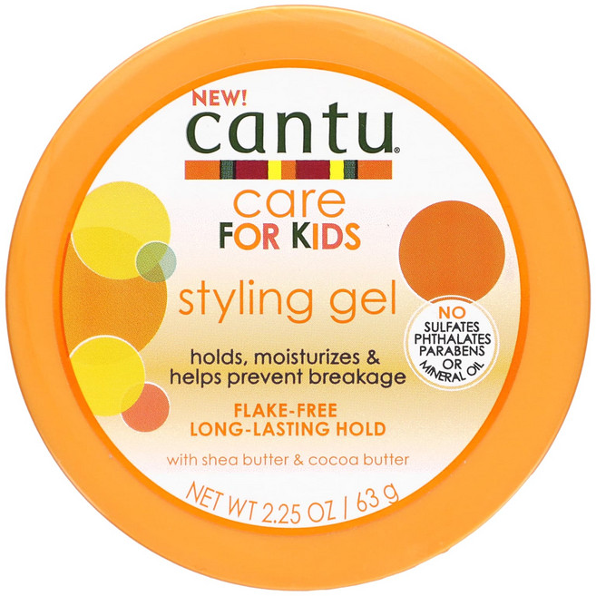 Cantu 케어 포 키즈 컨트롤 & 고 스타일링 젤 63g(2.25oz), Cantu케어포키즈컨트롤고스타일링젤63g225oz, 63g, 1개