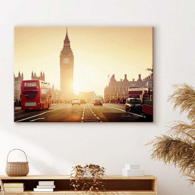 더 아트 컴퍼니 세계여행 도시풍경 사진 인테리어 그림액자 50종, 21. 런던의 노을
