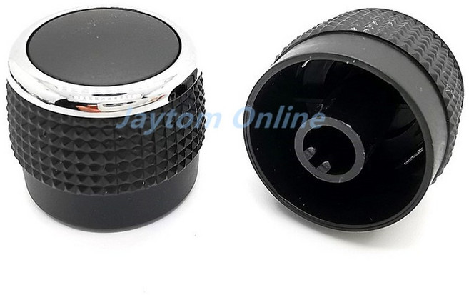 1PC 플라스틱 스위치 캡 자동차 네비게이션 볼륨 수정 손잡이 하프 D 샤프트 6MM 23X20MM 수리 용품 교체 버튼