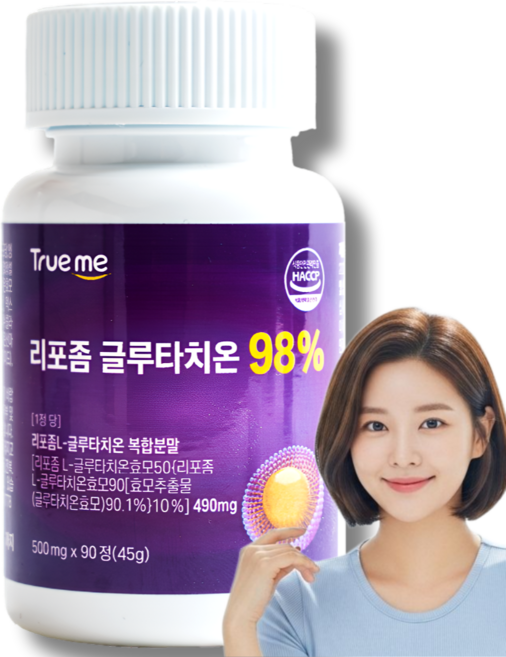 TRUEME 리포좀 글루타치온 98%, 1개, 90정