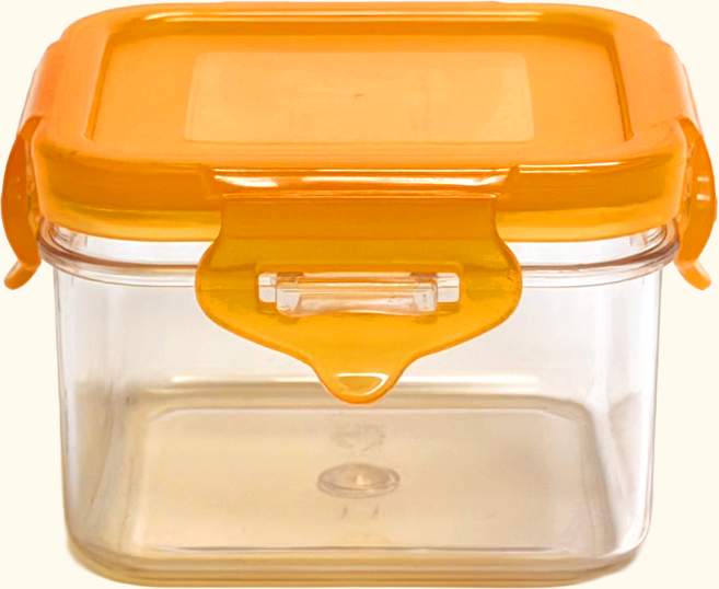 에코센스 프레시 오렌지락 BPA FREE 밀프렙 냉장고 정리 밀폐용기 260ml 4개, 2세트, 2개