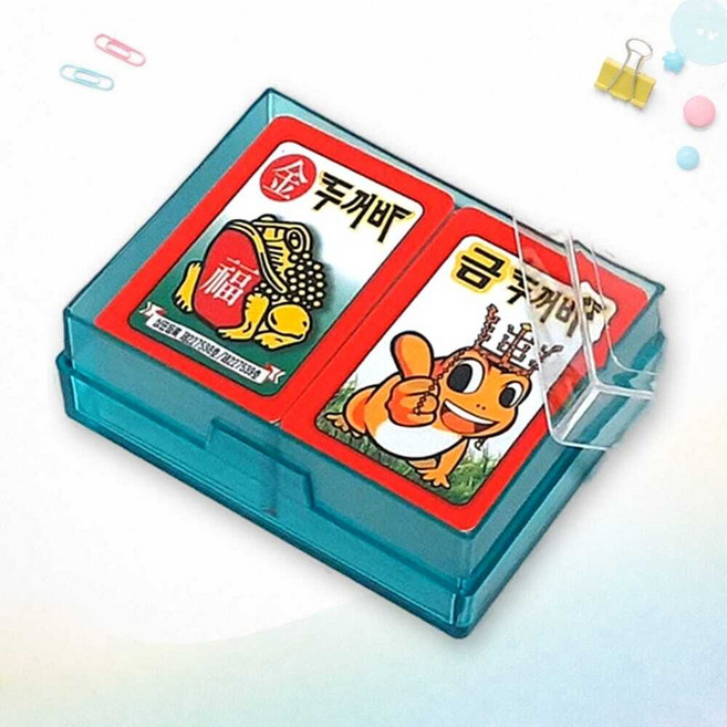 SCS 금복 금두꺼비 화투 퉁칼라 청색 무광 보드게임 오락 화투패 놀이 민화투