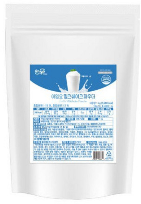 아임요 밀크쉐이크 파우더, 1kg, 1개입, 1개