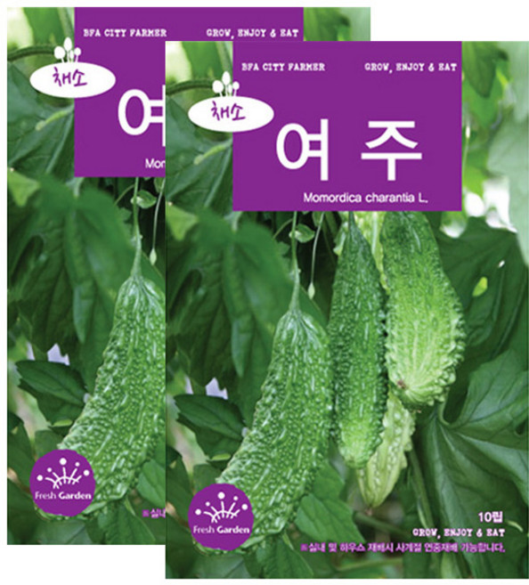 세인화분 여주 10립 - 국산 여주씨 여주씨앗, 2개