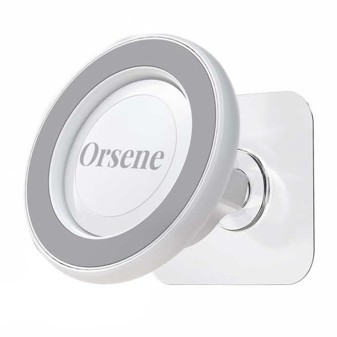 스마트 맥세이프 벽 거치대 접착식 볼헤드, 1개, 화이트