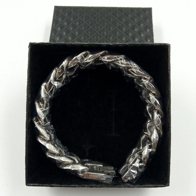 超寬男士鈦鋼不銹鋼手環 霸氣不掉色