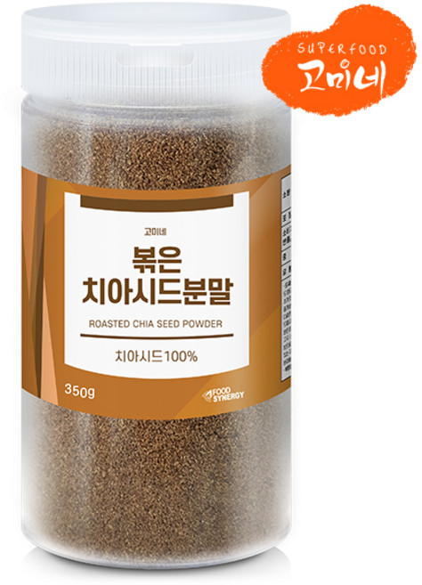 고미네 볶은치아시드분말 씨드 100% 무첨가 고소함, 350g, 1개