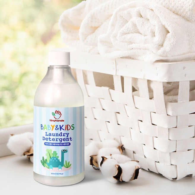 [라스트특가] 타이니핸즈 세탁세제 중성세제 유아 피부면역 천연다래, 1개, 500ml