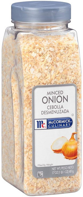 McCormick Culinary 다진 양파 502.8ml(17온스) - 말린 다진 양파 플레이크 502.8ml(17온스) 용기 1개 수프 소스 미트볼 양념 및 캐서롤, 481g