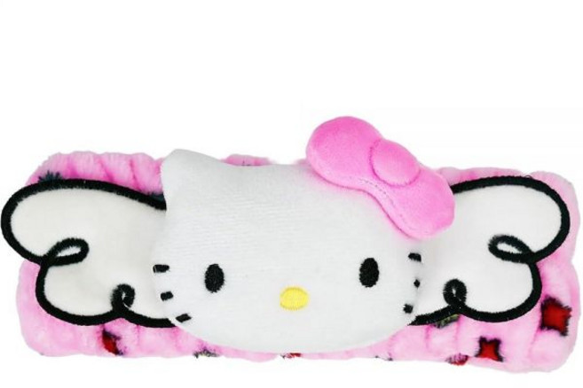The Crème Shop x Hello Kitty Plush Spa Headband for Makeup Washing Face and Skincare Soft Head, 헬로 키티 윙스