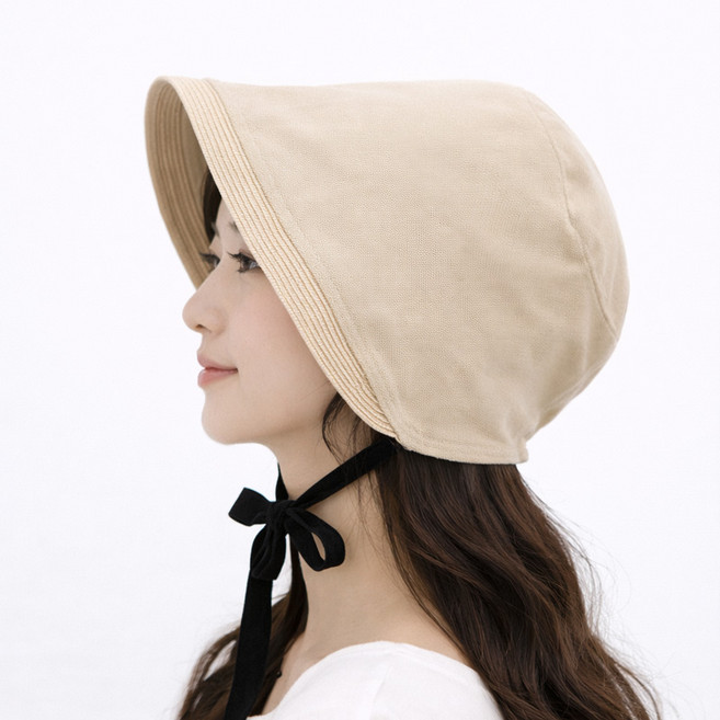 봄 여름 코튼 데일리 끈 보넷 벙거지 모자