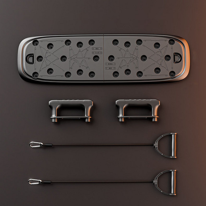 와이피 홈트레이닝 팔굽혀펴기 푸쉬업바 접이식, 블랙