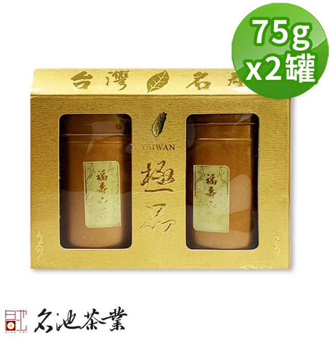 名池茶業 福壽梨山冷虹渺霧手採烏龍茶葉禮盒 75gx2罐 (春茶精選), 1個