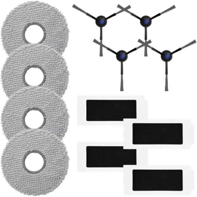 에코백스 디봇 T30S 프로 옴니 Pro Omni 걸레 필터 사이드 호환 부품, 1세트, 소모품