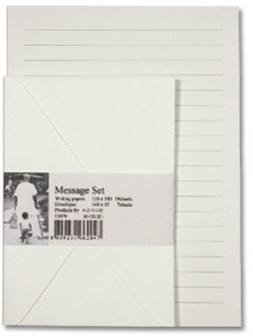 다솔 내마음을 담는 편지지 크라프트지 고급지, 화이트라인중