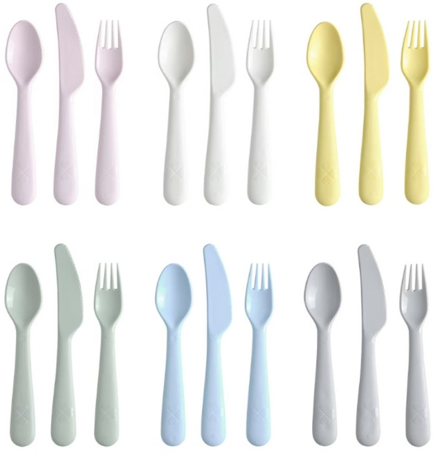 이케아 식기 3종 포크 칼 숟가락 6인세트 칼라스, 1개