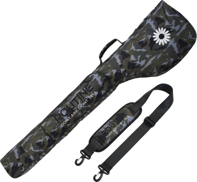 루틴골프 데이지카모 골프 하프백 하프주머니, 화이트