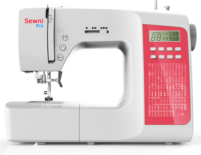 소니 프로 SEWNI PRO 100 가정용 컴퓨터 홈미싱 - 100패턴.자동실끼우기.수평가마.통주물.발판