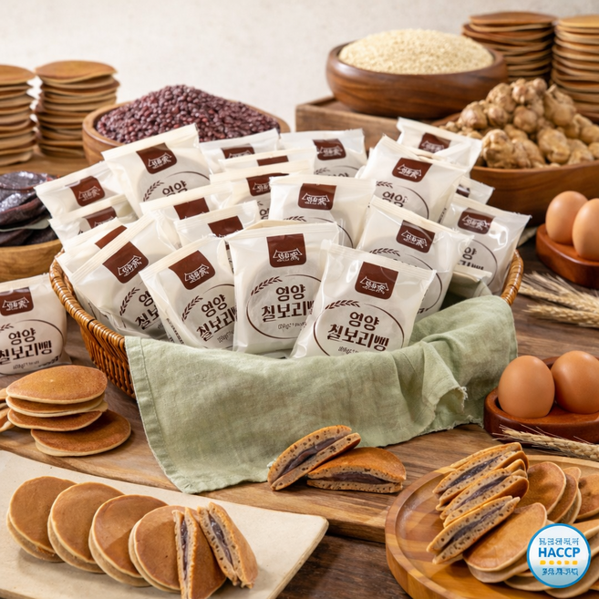 [노밀가루] 류인순 장인 선유가 영양 찰보리빵 돼지감자 팥앙금 찰 보리빵, 60개, 28g