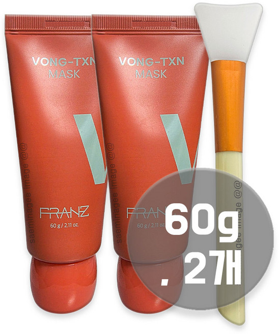 프란츠 봉톡신 크림 마스크팩 바르는 마스크팩 60g+파우치10g+실리콘브러쉬증정, 2개, 1개입