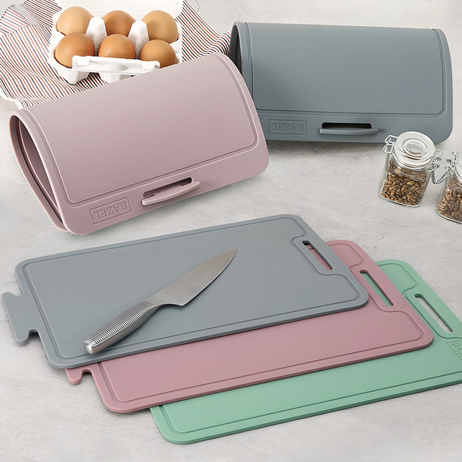 국산 프리미엄 실리콘 이유식 도마, 핑크, 1개