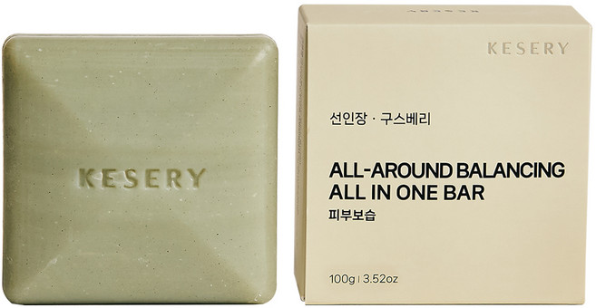 케세리 선인장 구스베리 퍼퓸 약산성 올인원바, 100g, 1개입