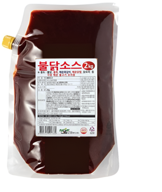 뉴그린 불닭소스2kg 1개, 2kg