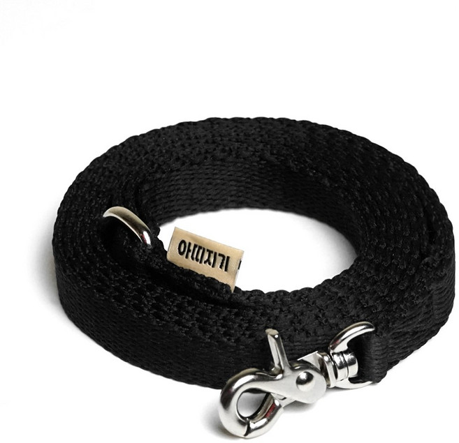 아띠지기 반려동물 리드줄, 블랙, 1개
