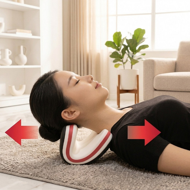 홈프로 넥스트레처 목 스트레칭 경추 지지대 마사지 기구, 혼합, 1개