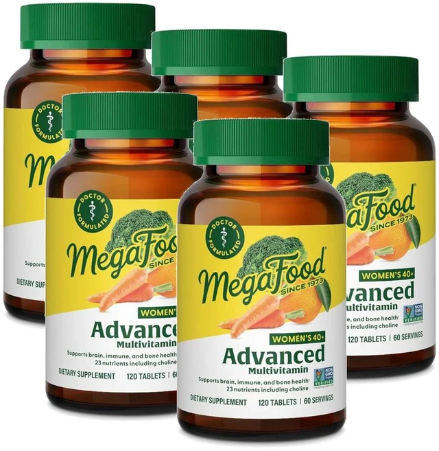 메가푸드 40세이상 여성용 어드밴스 멀티비타민 MegaFood Women 40+ Multivitamin, 5개, 120정 - 쿠팡