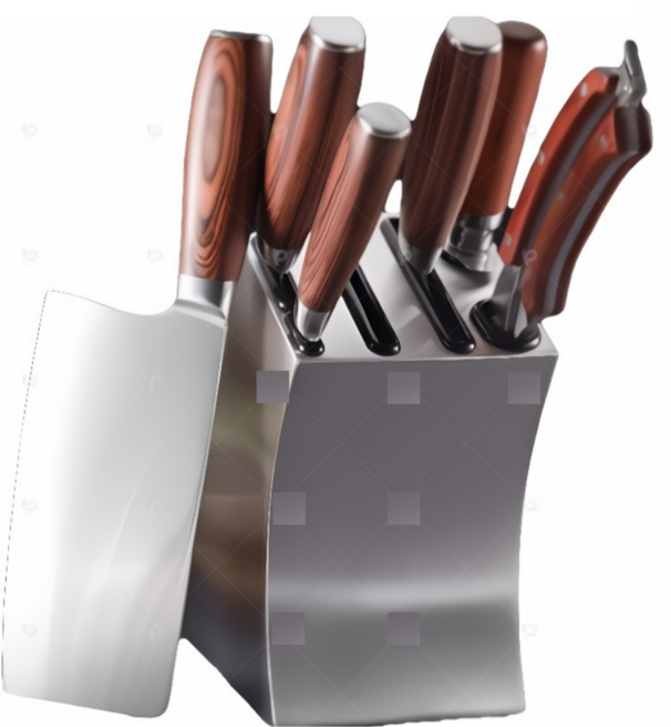 미츠키 7종 프리미엄 칼 세트 고급 스텐 원목, 프리미엄 7종세트, 1세트