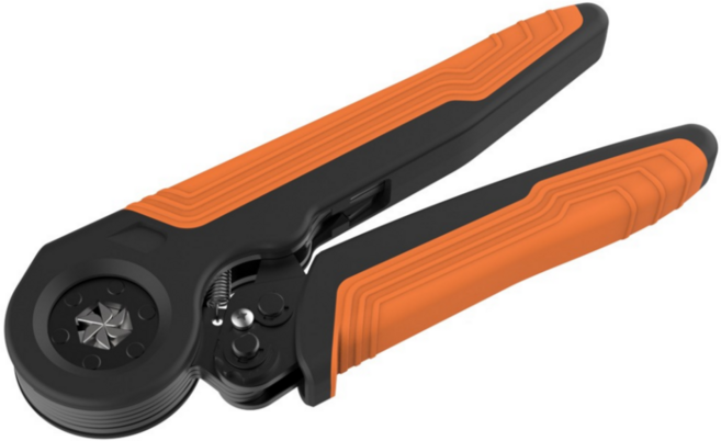 전문가용 펜홀압착기6각 10-6 최신형 페룰 페놀 ferrule 핀 커넥터 터미널, 1개, 육각 색상(주황+블랙)