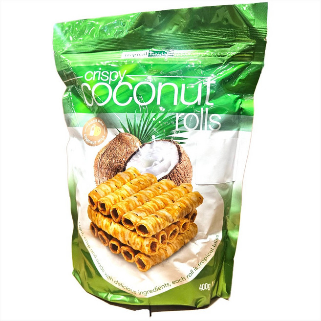 코스트코 트로피컬 필드 크리스피 코코넛롤 웨하스, 1개, 400g