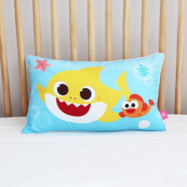 핑크퐁 아기상어 부드러운 모달코튼 국내생산 베개(친환경 항균솜 포함)-50x30cm, 혼합