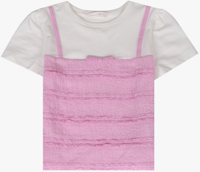 [로엠걸즈] 뷔스티에 반팔티 RGRA2542Q_GSA