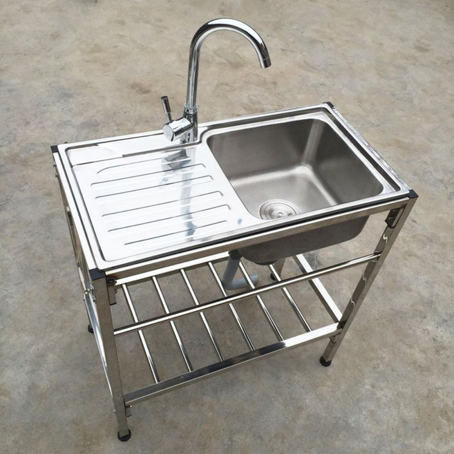 간이 싱크대 계수대 베란다 빨래판 미니 중형 개수대 사무실, A. 플랫 패널이 없는 퀵 릴리스 모델 483